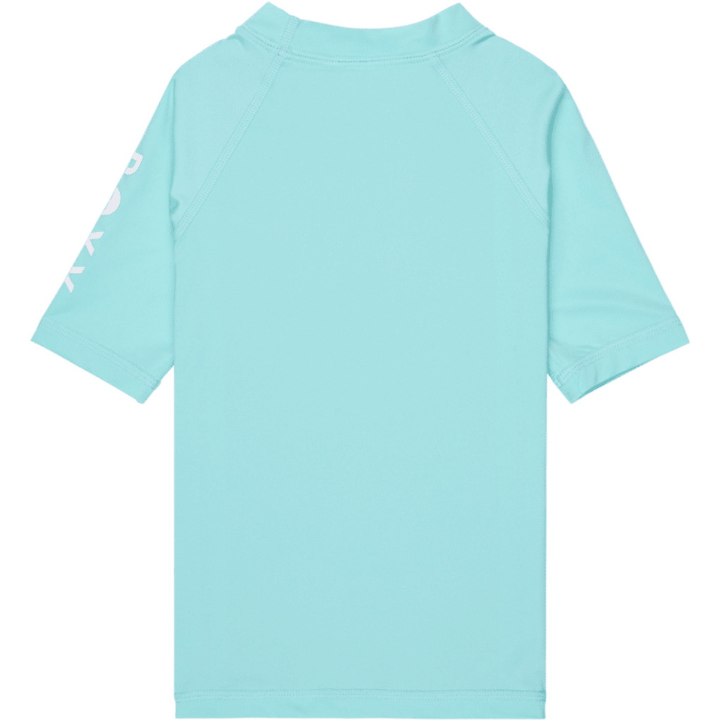 2026 Roxy Junior Whole Hearted Kurzarm-Lycra-Weste ERLWR03363 - Aqua Splash